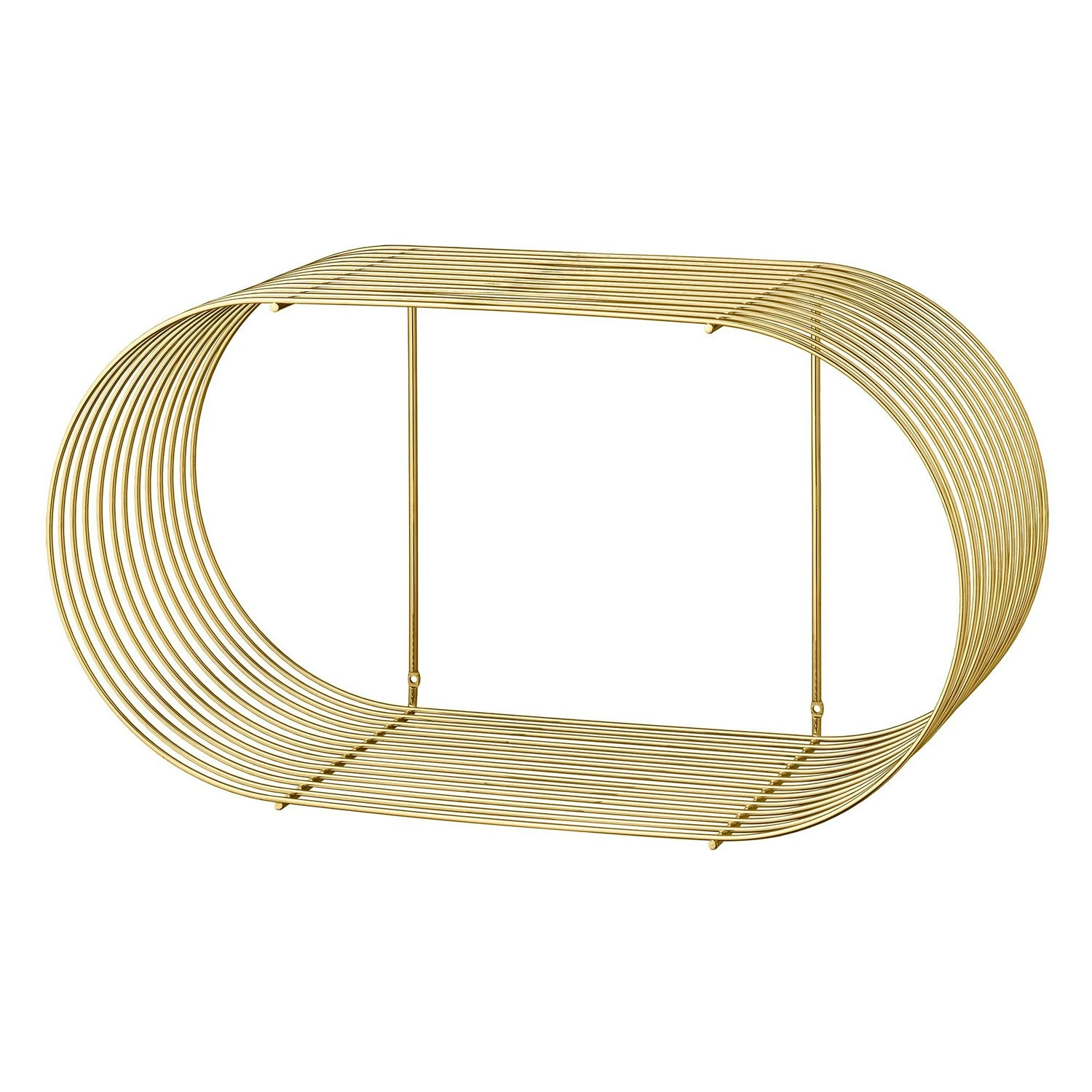 AYTM Curva Shelf Large 61.4 X 33 Cm, Gold