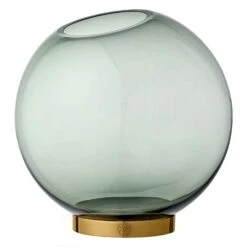 AYTM Globe Vase Ø21 Cm. Forest/Brass