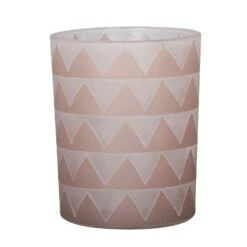 Broste Copenhagen Zig Zag Votive 12,5cm, Taupe