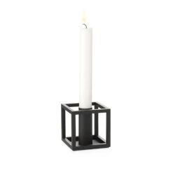 By Lassen Kubus 1 Candle Holder, Black