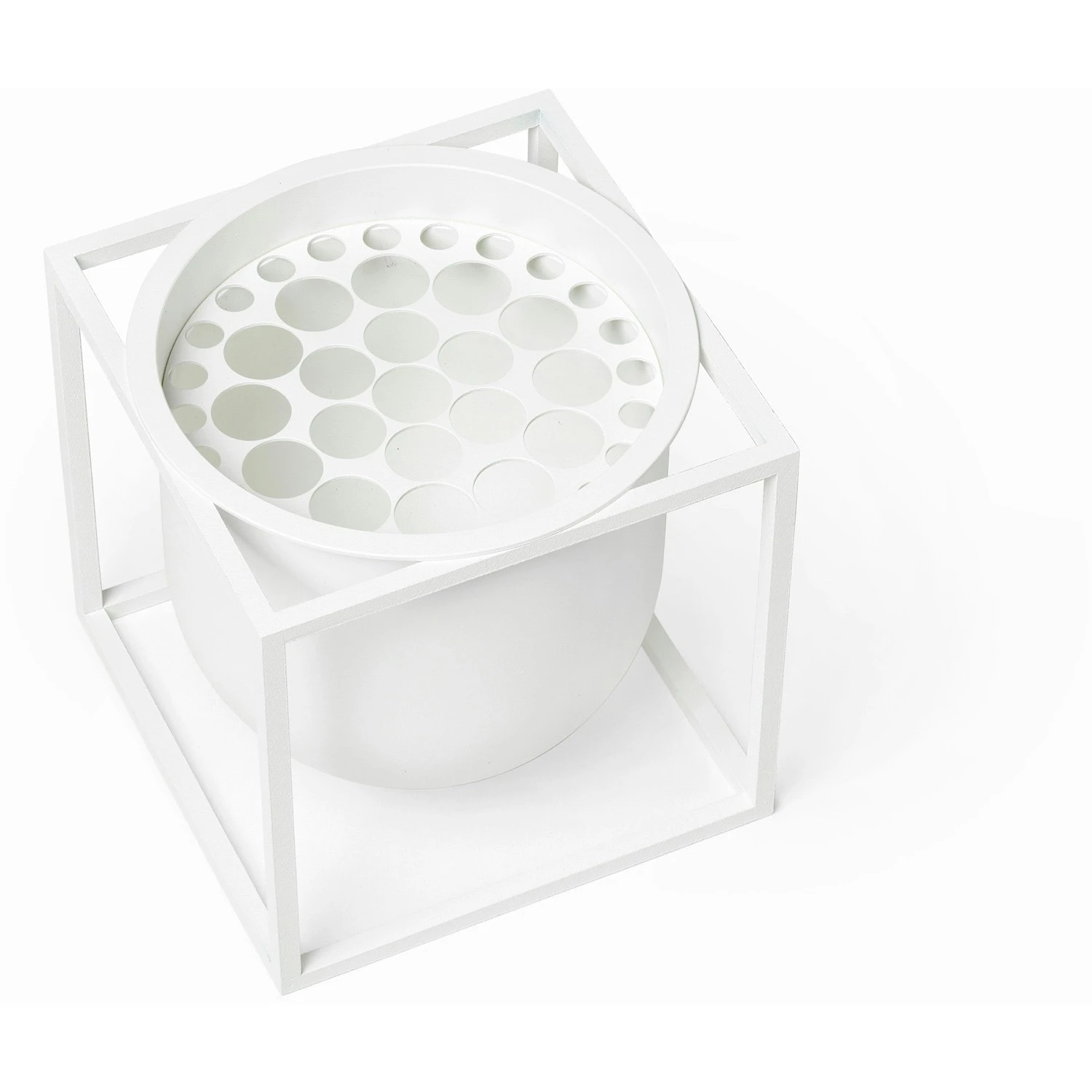 By Lassen Kubus Flower Pot 14, White - Image 2