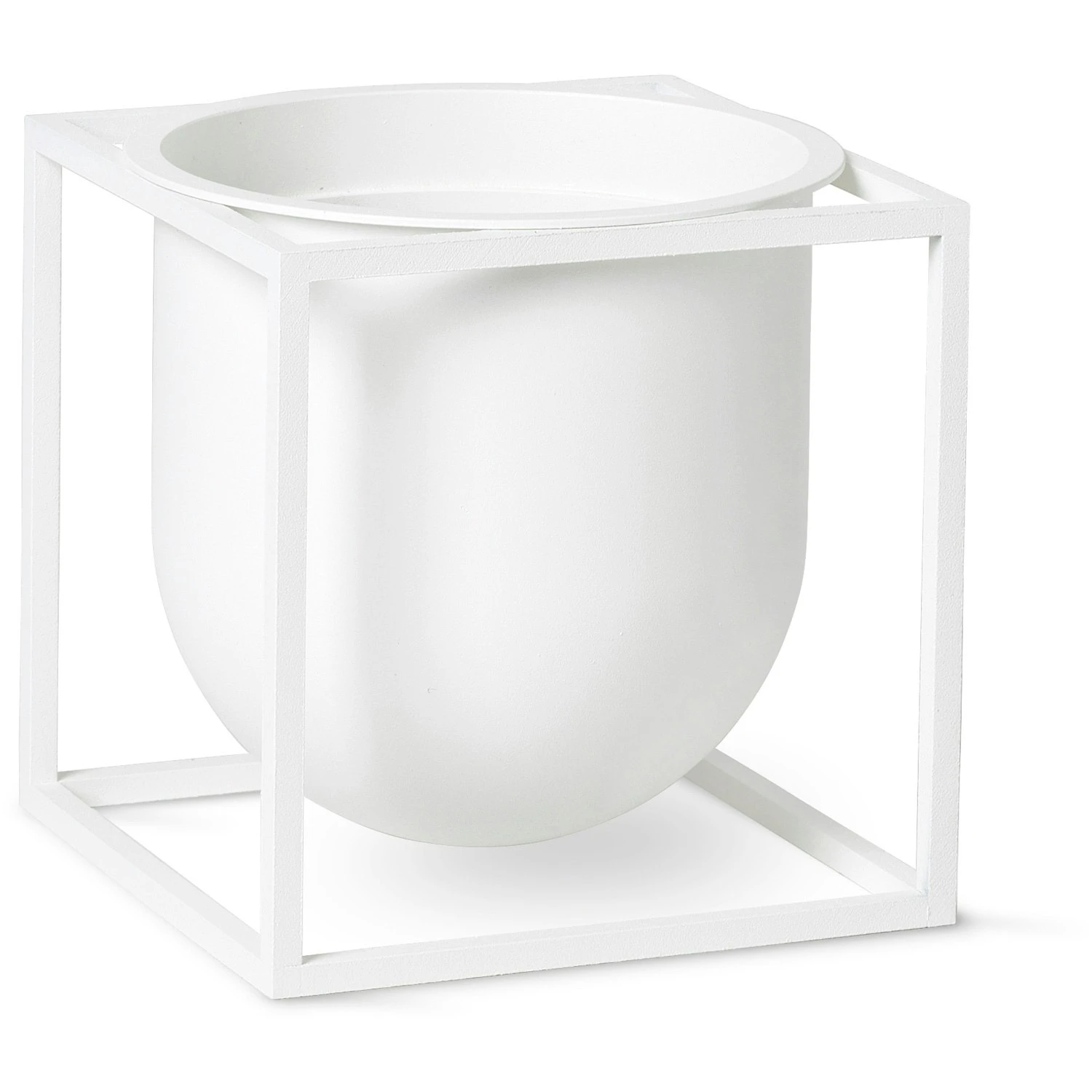 By Lassen Kubus Flower Pot 14, White