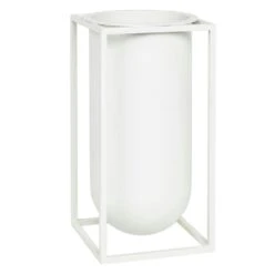 By Lassen Kubus Vase Lolo, White