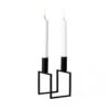 By Lassen Line Candle Holder, Black