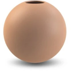 Ball Vase 20 Cm, Café Au Lait