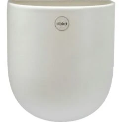 DBKD Cut Wall Pot Large, White