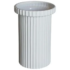 DBKD Stripe Pot Shiny White 22 Cm / Large