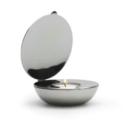Design House Stockholm Shell Candle Holder, Nickel