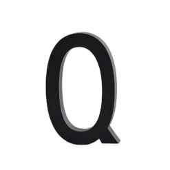 Design Letters, Grey Aluminium Letter, Q