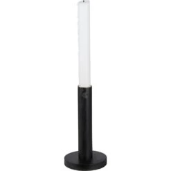 Ernst Candlestick Wood Black, 15 Cm
