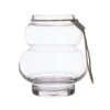 Ernst Curvy Glass Vase Clear, 14x7.8 Cm