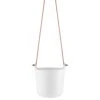 Eva Solo Self Watering Pot With Leather String, Chalk White