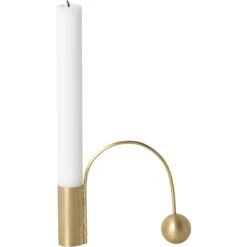 Ferm LIVING Balance Candlestick, Brass