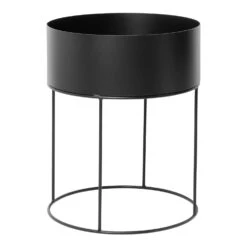 Ferm LIVING Plant Box Round, Black