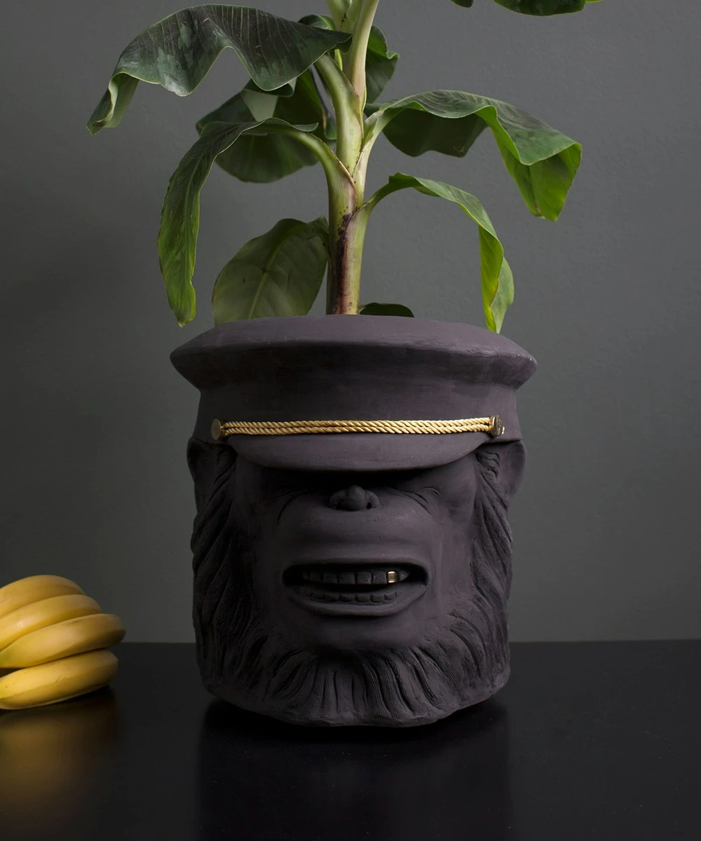 Monkey Face Pot Big, Black - Image 2