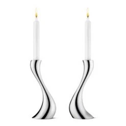 Georg Jensen Cobra Candle Holders 2 Pcs, 20 Cm