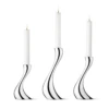 Georg Jensen Cobra Candle Holders, Set 3 Pieces