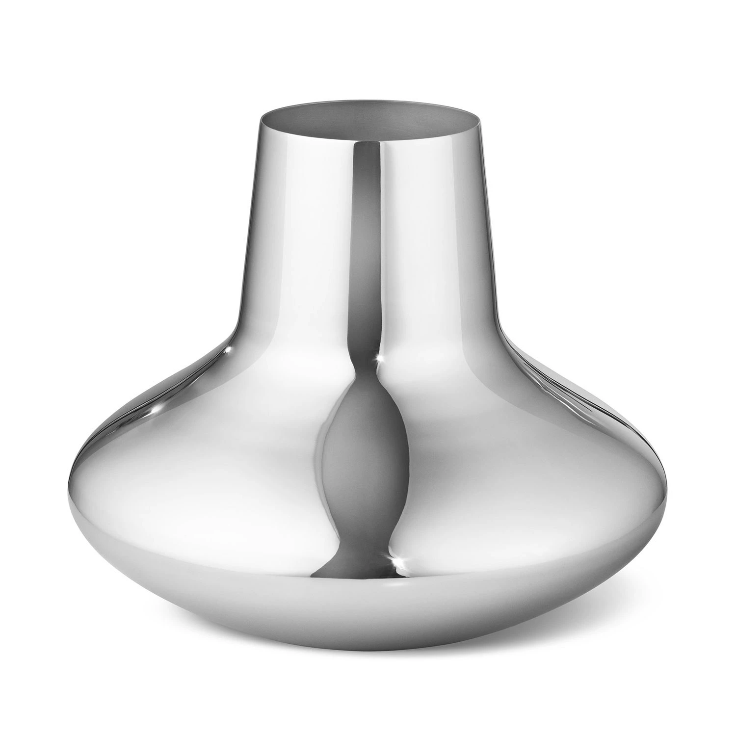 Georg Jensen Henning Koppel Vase Medium, Stainless Steel