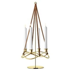 Georg Jensen Season Extension For Candleholder Gold
