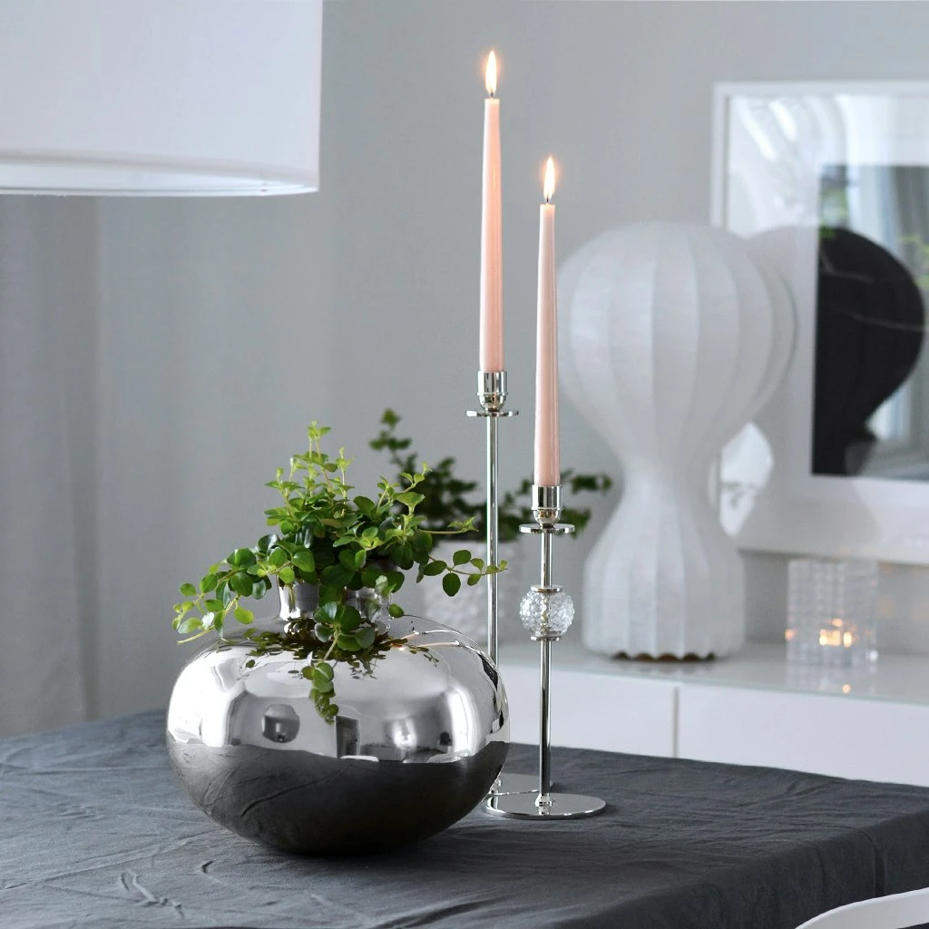 Chiaro Di Luna Candlestick Nickel-plated Brass, 40 Cm - Image 2