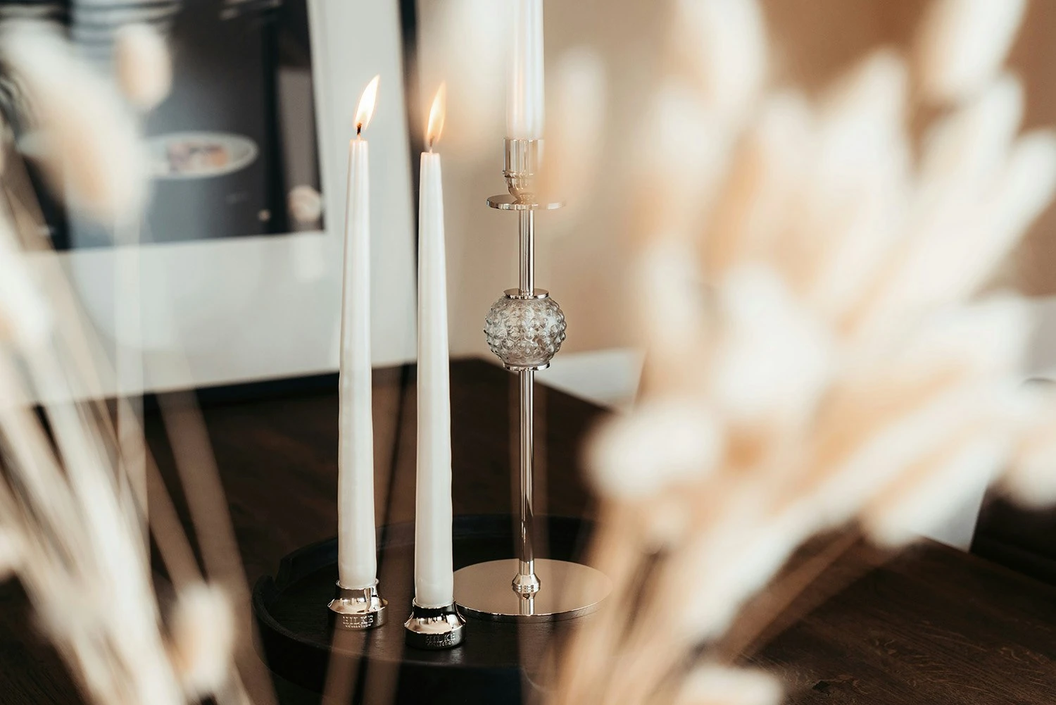 Chiaro Di Luna Candlestick Nickel-plated Brass, 30 Cm - Image 4