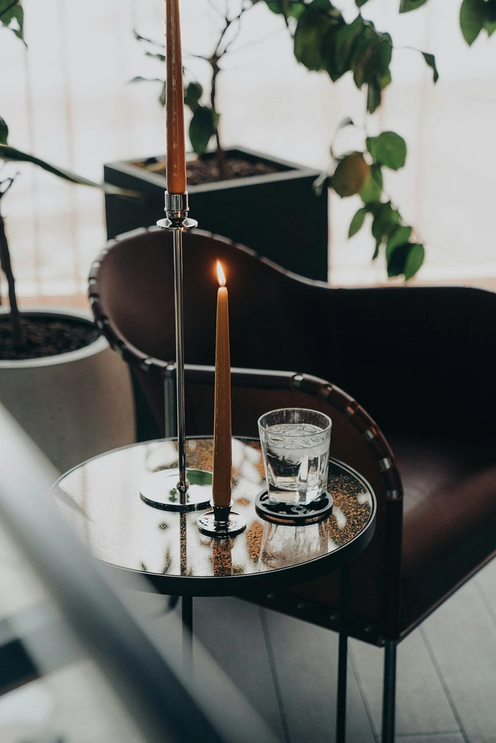 Chiaro Di Luna Candlestick Nickel-plated Brass, 40 Cm - Image 4