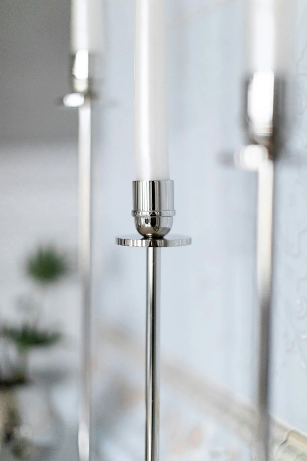 Chiaro Di Luna Candlestick Nickel-plated Brass, 40 Cm - Image 5