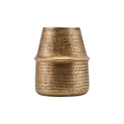 House Doctor Rattan Planter S, Brass