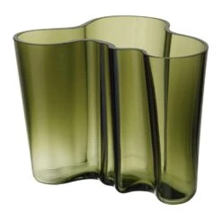 Iittala Alvar Aalto Vase 16 Cm, Moss Green