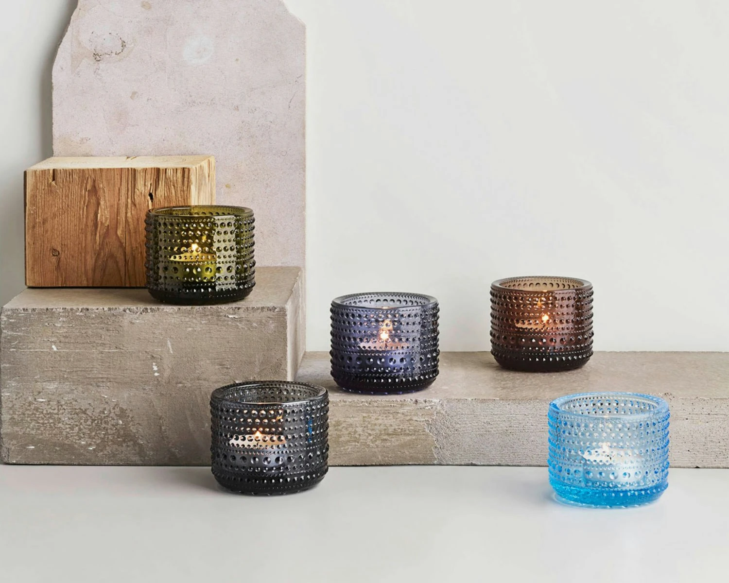 Iittala Kastehelmi Lantern 6,4 Cm, Moss Green - Image 2