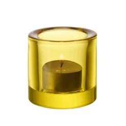 Iittala Kivi Candle Holder 6 Cm, Lemon Yellow