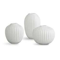 Kähler Hammershøi Miniature Vases 3-pack, White