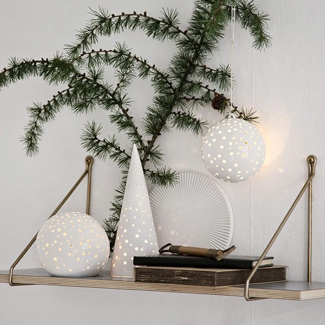 Kähler Nobili Candle Holder Snow White, Large - Image 2