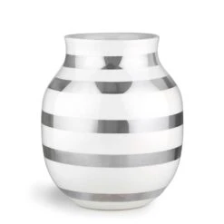 Kähler Omaggio Vase 20 Cm, Silver