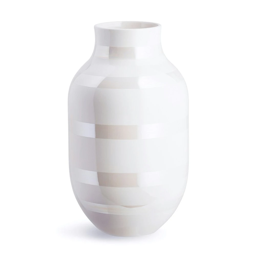 Kähler Omaggio Vase 30,5 Cm, Mother Of Pearl