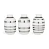 Kähler Omaggio Vase Miniature 3-pack, Silver