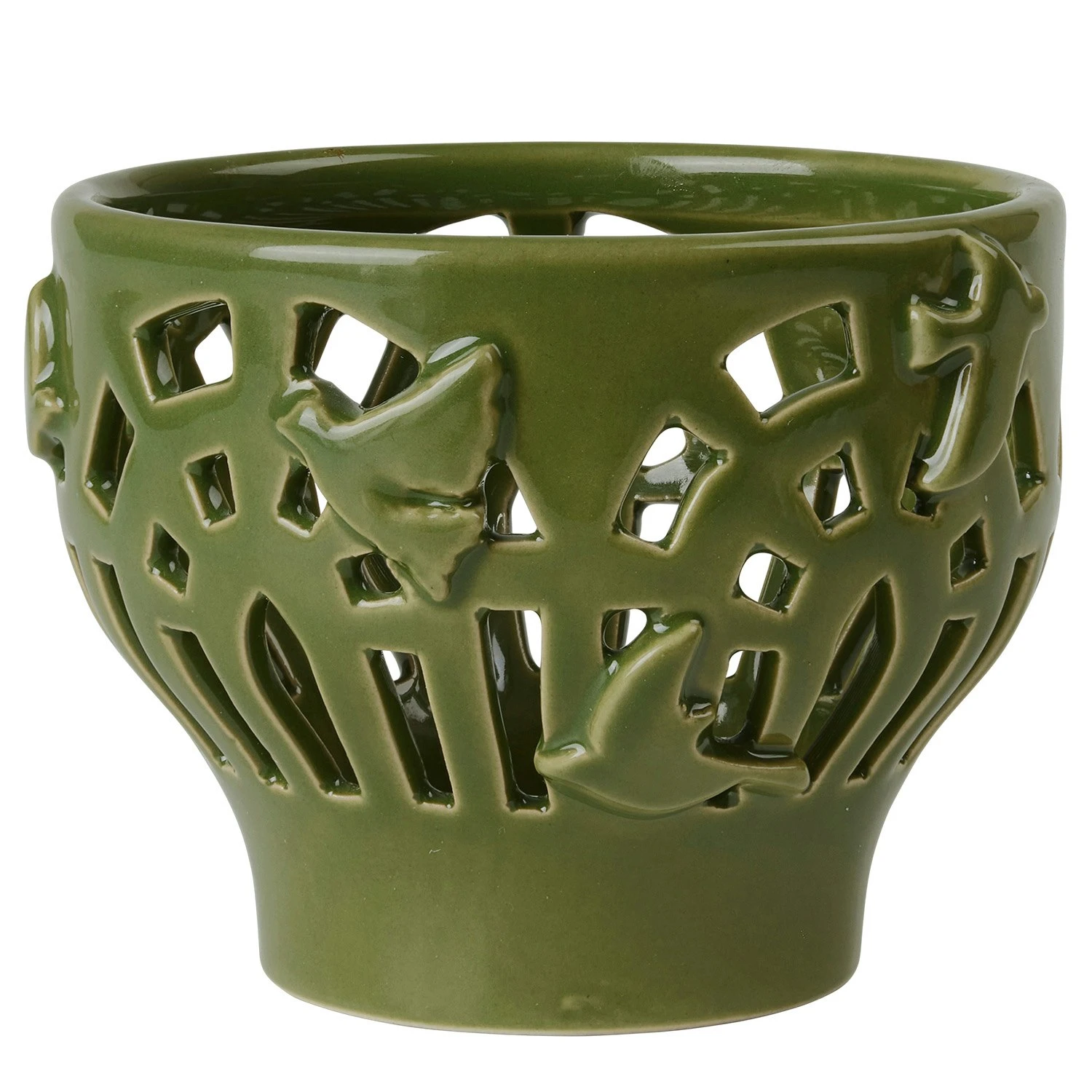 Kähler Orangery Candle Holder Ø9,5 Cm, Garden Green