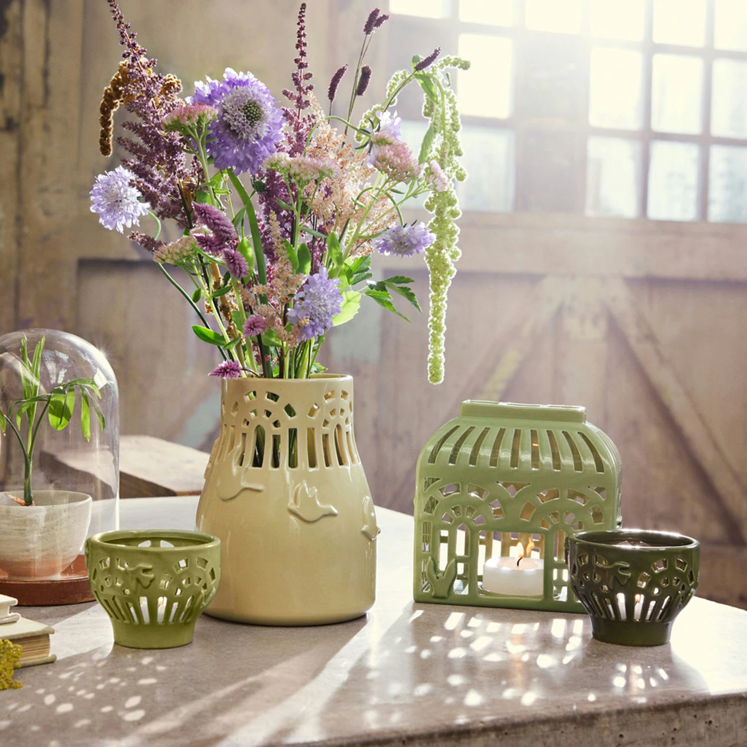 Kähler Orangery Candle Holder Ø9,5 Cm, Garden Green - Image 3