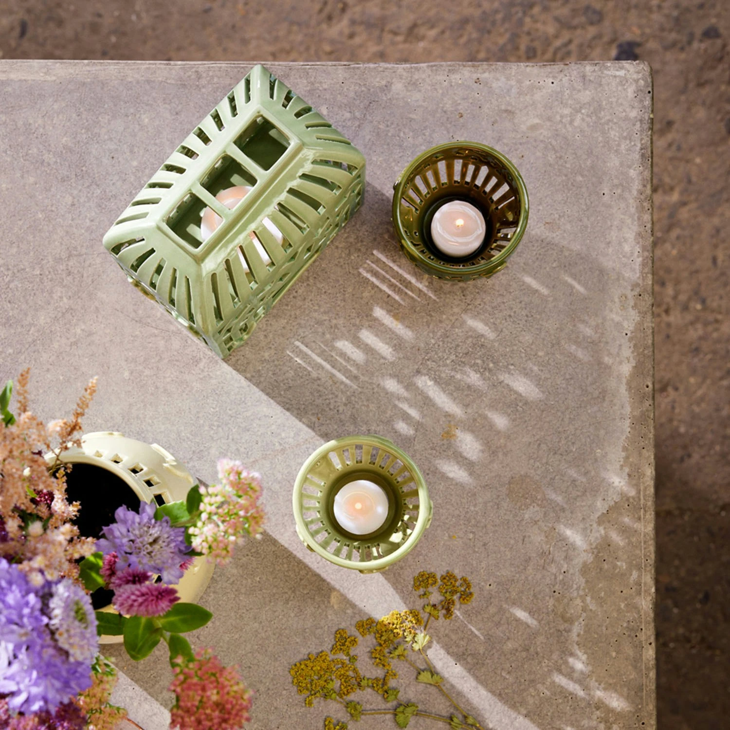 Kähler Orangery Candle Holder Ø9,5 Cm, Garden Green - Image 4