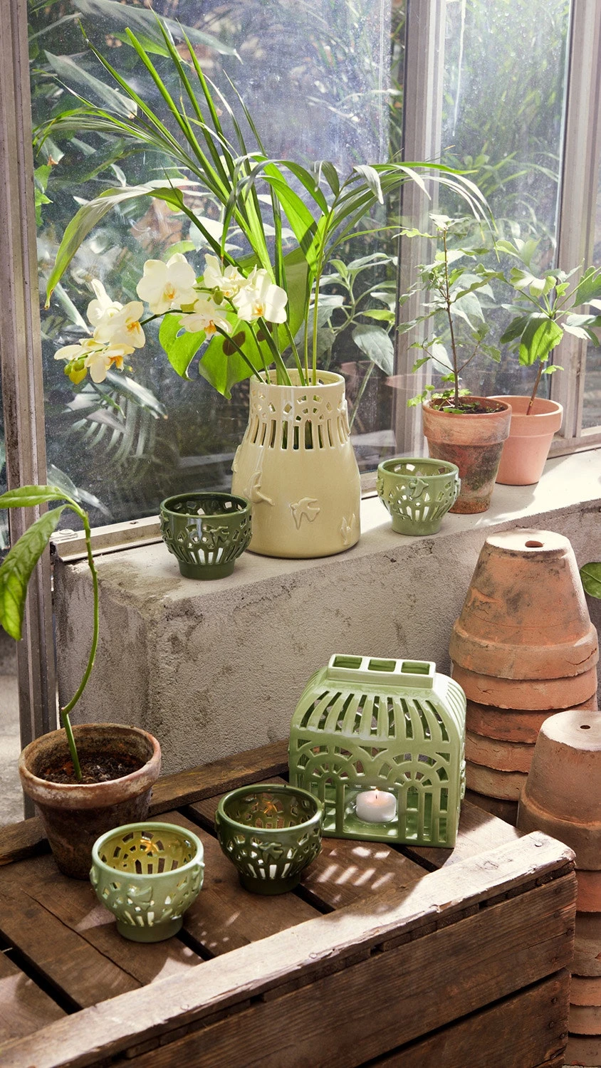 Kähler Orangery Candle Holder Ø9,5 Cm, Garden Green - Image 5