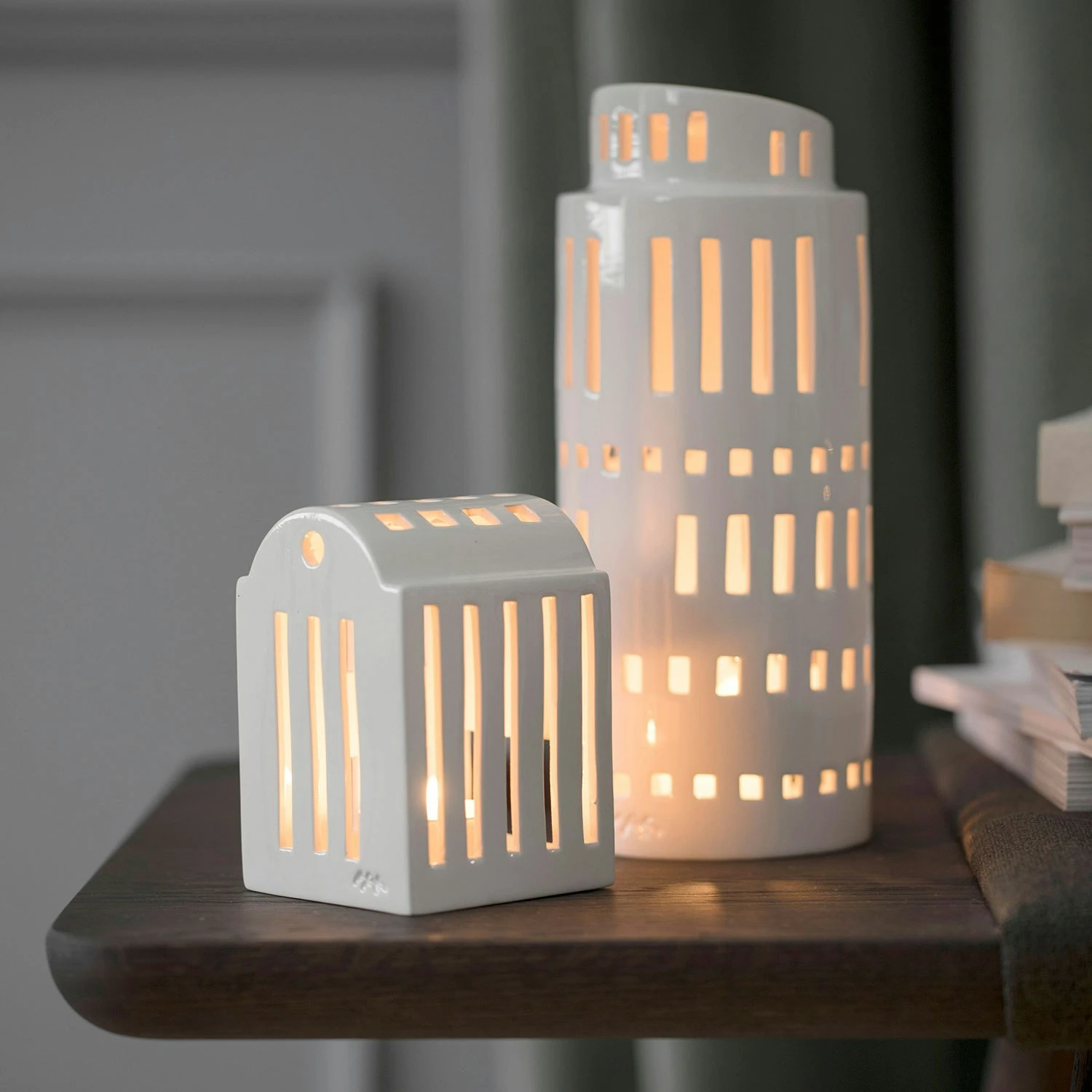 Kähler Urbania Smedje Candle Holder, White - Image 3