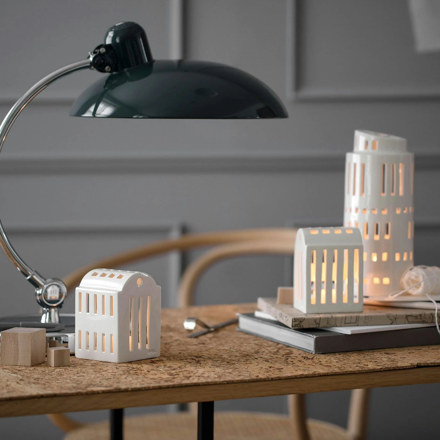 Kähler Urbania Smedje Candle Holder, White - Image 4