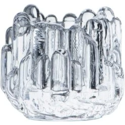 Kosta Boda Polar Candle Holder 8,6 Cm, Clear