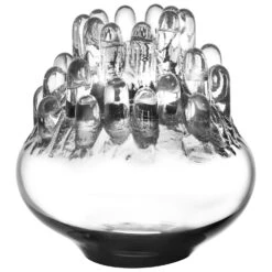 Kosta Boda Polar Candle Holder Medium 20 Cm, Clear