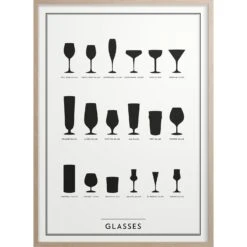Glasses Poster 30x40 Cm