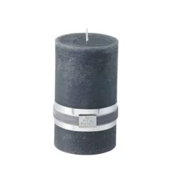 Rustic Candle Medium, Dark Grey