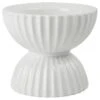 Lyngby Porcelæn Tura Candle Holder Ø11,5 Cm, White