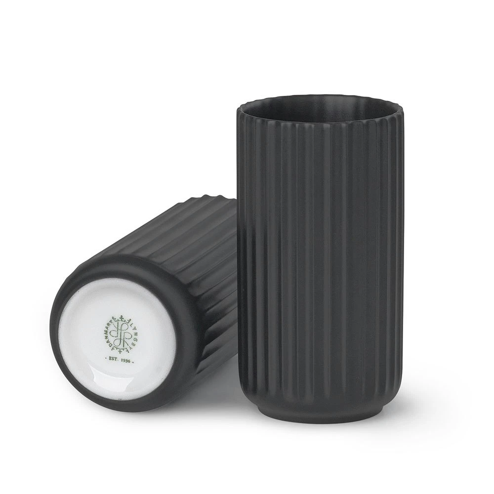 Lyngby Porcelæn The Lyngby Vase 15 Cm, Black