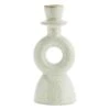 Madam Stoltz Candle Holder 18 Cm, Off-White