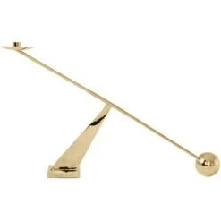 Menu Interconnect Candlestick, Brass